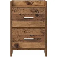 vidaXL Tables de chevet 2 pcs Bois ancien 40 x 30 x 60 cm