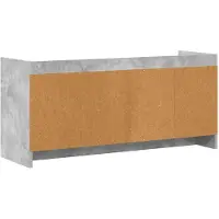 vidaXL Meuble TV 102 x 33 x 47 cm, gris béton, aggloméré