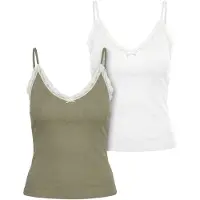 Urban Classics Haut olive / blanc