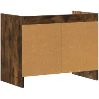 vidaXL Meuble TV 60 x 33 x 47 cm en aggloméré chêne fumé