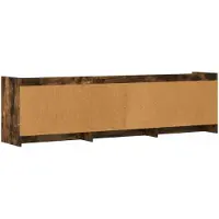 vidaXL Meuble TV 168 x 33 x 47 cm en bois d'ingénierie chêne fumé