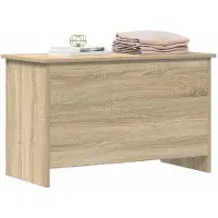 vidaXL Coffre de rangement avec stockage Chêne Sonoma 80 x 40 x 50 cm