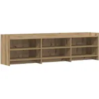 vidaXL Meuble TV 168 x 33 x 47 cm en bois d'ingénierie « chêne artisan »