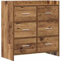 vidaXL Buffet en bois recyclé 75 x 33 x 80 cm, aggloméré