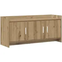 vidaXL Meuble TV 102 x 33 x 47 cm en bois d'ingénierie « Artisan Oak »