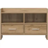 vidaXL Meuble TV 71,5 x 33 x 47 cm en bois d'ingénierie « chêne artisan »