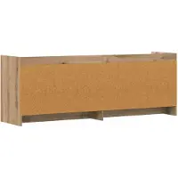 vidaXL Meuble TV 135 x 33 x 47 cm en bois d'ingénierie « chêne Artisan »