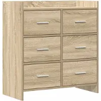 vidaXL Buffet en chêne Sonoma, 75 x 33 x 80 cm, aggloméré