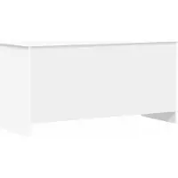 vidaXL Coffre de rangement blanc 100 x 40 x 50 cm en aggloméré