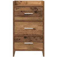 vidaXL Tables de chevet Bois ancien 40 x 36 x 70 cm Bois d'ingénierie
