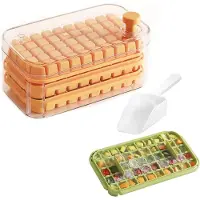 OEM VHV - Moule à glaçons - Plastique PP, forme amusante et originale, 50 pièces - avec couvercle - pour whisky, cocktails, café glacé et fêtes