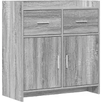 vidaXL Buffet gris Sonoma 75 x 36 x 80 cm en aggloméré