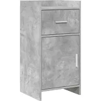 vidaXL Buffet gris béton 40 x 36 x 80 cm en aggloméré