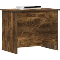 vidaXL Coffre de rangement avec stockage Chêne fumé 60 x 40 x 50 cm