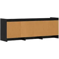 vidaXL Meuble TV 130 x 33 x 47 cm en aggloméré chêne noir