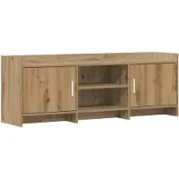 vidaXL Meuble TV 130 x 33 x 47 cm en bois d'ingénierie « Artisan Oak »