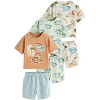 Next Pyjama beige / noisette / vert / vert pastel