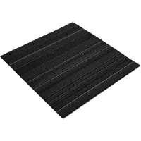 vidaXL Dalle de tapis rayée gris foncé 50 x 50 cm, lot de 4