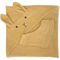 Wookids Bunny Towel-bandana Set Jaune Enfants