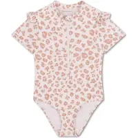 Swim Essentials Filles, Maillot de bain, Schwimmanzug Mädchen Beige Leopard, Beige, (134, 140)