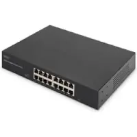 Digitus Switch 16-Port Gigabit, 19" unmanaged schwarz