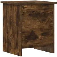 vidaXL Coffre de rangement avec stockage Chêne fumé 40 x 40 x 50 cm