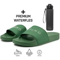 Dutch'd Claquettes / Tongs 'Pool Slide' vert foncé