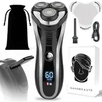 Sansbeauté Rasoir 2-en-1 pour hommes avec tondeuse S1111 - - Wet & Dry - Tondeuse de précision - Électrique - Rasoir électrique - Étanche
