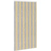 vidaXL Rideau anti-insectes en chenille, gris et beige, 118 x 220 cm