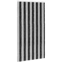 vidaXL Rideau anti-insectes en chenille, gris et noir, 118 x 220 cm