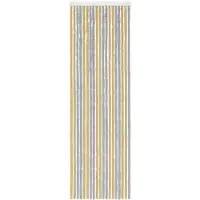 vidaXL Rideau anti-insectes en chenille, gris et beige, 56 x 185 cm