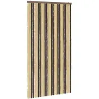 vidaXL Rideau anti-insectes en chenille, marron foncé et beige