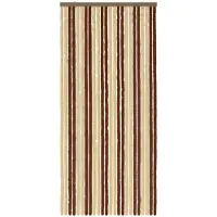 vidaXL Rideau anti-insectes en chenille, marron et beige, 100 x 220 cm