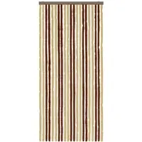 vidaXL Rideau anti-insectes en chenille, marron et beige, 90 x 200 cm