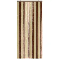 vidaXL Rideau anti-insectes en chenille, marron et beige, 100 x 230 cm