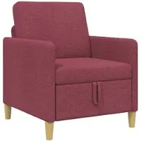 vidaXL Sofa avec rangement Bordeaux 72 x 78 x 87 cm Polyester