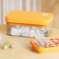 OEM VHV - Moule à glaçons - forme carrée - avec couvercle - pour whisky, cocktails, café glacé et fêtes