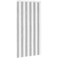 vidaXL Rideau anti-insectes en chenille, gris et blanc, 100 x 200 cm