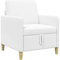 vidaXL Sofa avec rangement Blanc 72 x 78 x 87 cm Polyester