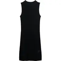 Superdry Chevron Crochet Sleeveless Short Dress Noir XS Femme