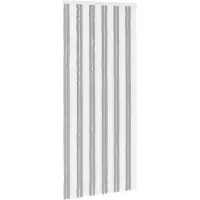 vidaXL Moustiquaire en chenille grise et blanche 100 x 230 cm 100 % PP