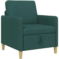 vidaXL Sofa avec rangement Vert foncé 72 x 78 x 87 cm Polyester