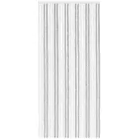 vidaXL Rideau anti-insectes en chenille, gris clair et blanc, 100 x 220 cm
