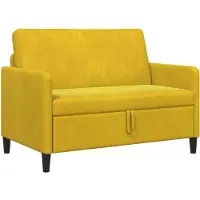 vidaXL Sofa avec rangement Jaune 122 x 78 x 87 cm Polyester