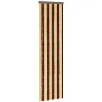 vidaXL Rideau anti-insectes en chenille, marron et beige, 56 x 200 cm