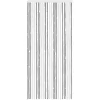 vidaXL Rideau Anti-Insectes En Chenille Gris Et Blanc 90 X 200 Cm