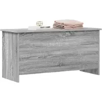 vidaXL Coffre de rangement avec stockage Sonoma gris 100 x 40 x 50 cm