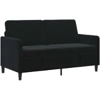 vidaXL Sofa avec rangement Noir 152 x 78 x 87 cm Polyester