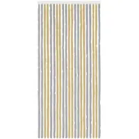 vidaXL Rideau anti-insectes en chenille, gris et beige, 90 x 200 cm