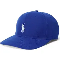 Ralph Lauren pour homme. 710B19128002 Casquette en sergé à couronne haute bleue (OSFA), Casuel, Polister recyclé